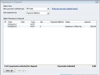 Cómo registrar los depósitos bancarios con QuickBooks 2012
