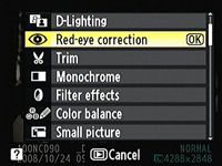 Cómo eliminar los ojos rojos con una Nikon D90