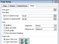 Cómo repetir fila y columna al imprimir en Excel 2010
