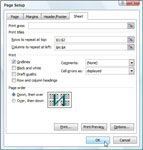 Cómo repetir fila y columna al imprimir en Excel 2007