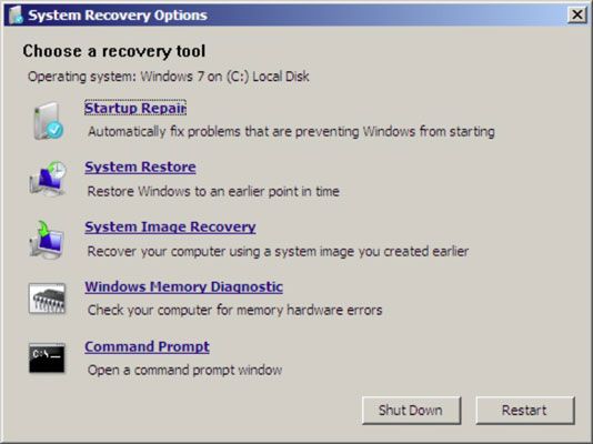 ���� - Cómo restaurar una imagen del sistema en Windows 7
