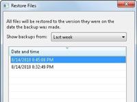 Cómo restaurar archivos desde una copia de seguridad de Windows 7