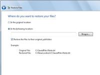 Cómo restaurar archivos desde una copia de seguridad de Windows 7