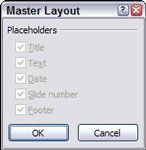 Cómo restaurar marcadores de posición perdidos en PowerPoint 2007 patrones de diapositivas
