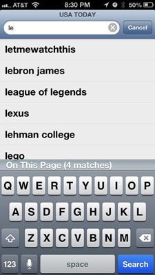 ���� - Cómo ejecutar una búsqueda en Google en el iPhone
