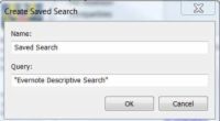 ���� - Cómo guardar las búsquedas en Evernote para Windows