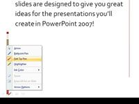 Cómo hacer garabatos en las diapositivas de PowerPoint 2007