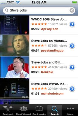 Encuentra Steve Jobs en YouTube.