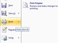 Cómo seleccionar una impresora en Word 2007