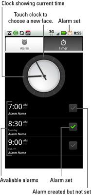 La alarma y temporizador App.