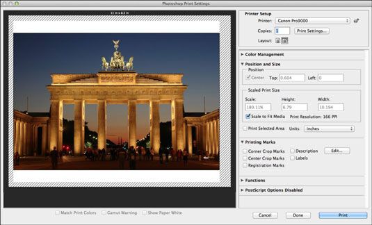 Cómo configurar las opciones de impresión en Photoshop CS6