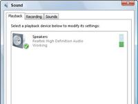 Cómo configurar los altavoces en Windows Vista