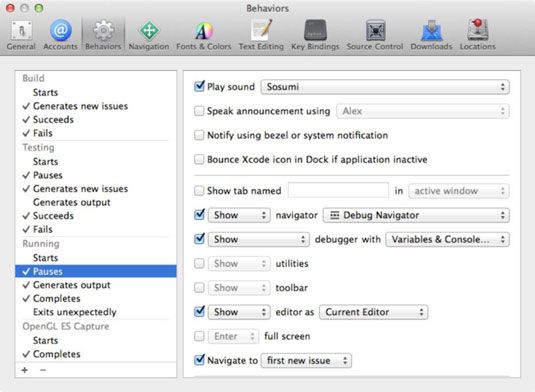 ���� - Cómo configurar las preferencias de Xcode para su aplicación para iOS