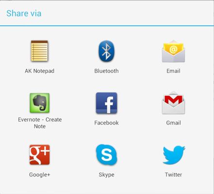 ���� - Cómo compartir una página web desde su Nexus 7