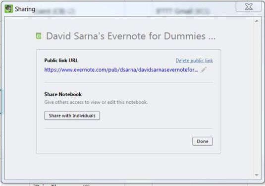 ���� - Cómo compartir un bloc de notas Evernote públicamente