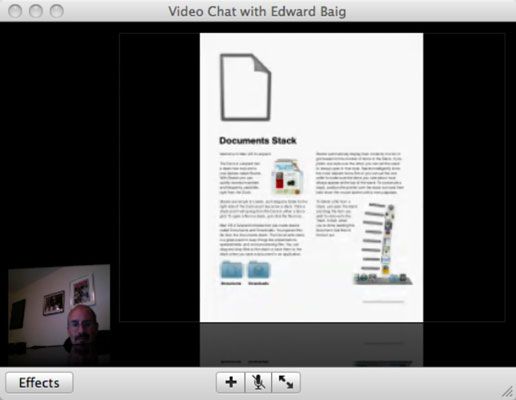 ���� - Cómo compartir archivos mediante el teatro iChat de mac