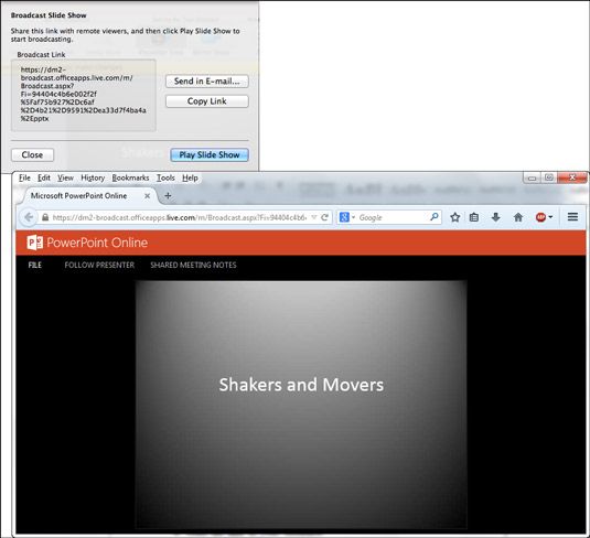 ���� - Cómo mostrar una presentación de PowerPoint a otras personas en línea desde su mac
