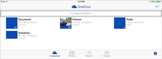 ���� - Cómo iniciar sesión en onedrive desde su ipad