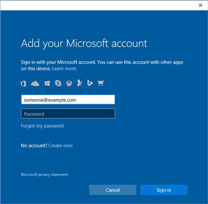 Usted necesita una cuenta de Microsoft para acceder a muchas funciones de Windows.