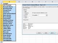 ¿Cómo dividir los datos en varias columnas en Excel 2010