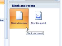 Cómo iniciar un nuevo documento en Word 2007