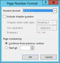 Cómo iniciar su documento con un número de página diferente en la palabra 2013