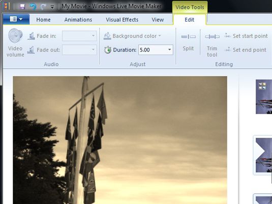 ���� - Cómo recortar un clip de vídeo en Windows Live Movie Maker
