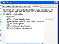 Cómo desactivar powerpoint 2007 etiquetas inteligentes