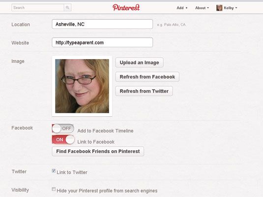 ���� - Cómo actualizar tu foto de perfil Pinterest y bio