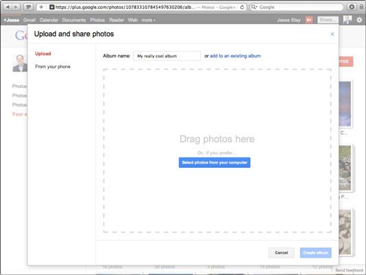 ���� - Cómo subir fotos desde el ordenador a google +