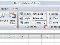 Cómo utilizar Excel 2007's scale to fit printing options