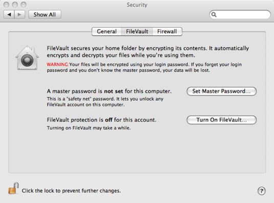 ���� - Cómo utilizar FileVault para encriptar los datos mac