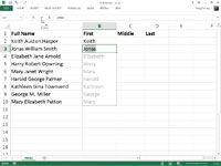 Cómo utilizar el flash de relleno en Excel 2013