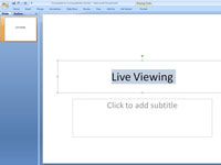 Cómo utilizar la vista previa en vivo en PowerPoint 2007