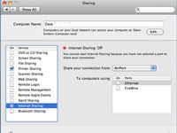 Cómo utilizar Mac OS X Snow Leopard's software to share an internet connection