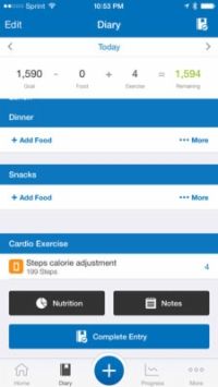 Cómo utilizar el móvil myfitnesspal