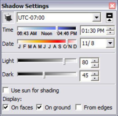 ���� - Cómo utilizar sombras en Google SketchUp 8