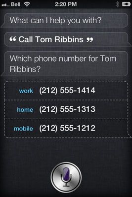 ���� - Cómo utilizar Siri para hacer llamadas telefónicas