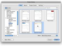 ���� - Cómo utilizar las plantillas en Word 2008 para Mac