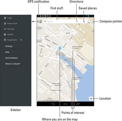 ���� - Cómo utilizar la aplicación Mapas tablet android