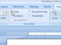 Cómo utilizar la tabulación centro en Word 2007