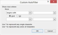 Cómo utilizar el Autofiltro personalizado en una tabla de Excel