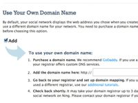 Cómo utilizar su propio nombre de dominio para su red Ning