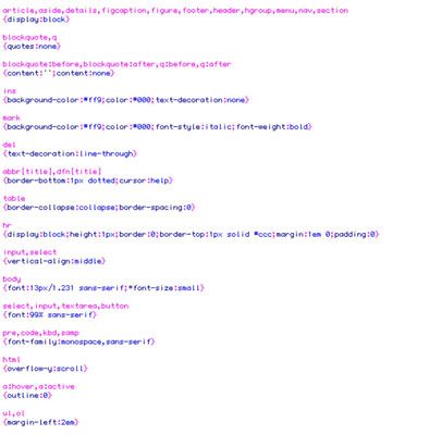 Copiando y pegando la ruta URL CSS en una ventana del navegador, puede ver una página's CSS source