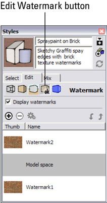 ���� - ¿Cómo trabajar con marcas de agua en google sketchup 8