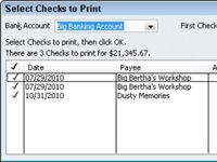 Cómo escribir cheques en QuickBooks 2010