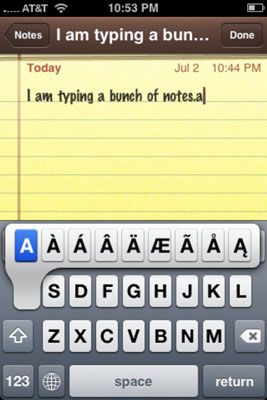 ���� - Cómo escribir notas en tu iPhone con la aplicación de notas