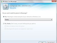 Ventanas de lanzamiento de Live Messenger por primera vez en Windows 7