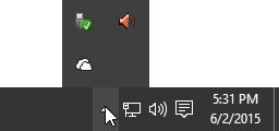 ���� - Hacer sentido de iconos de la barra de tareas en Windows 10