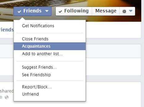 ���� - Hacer listas facebook amigos